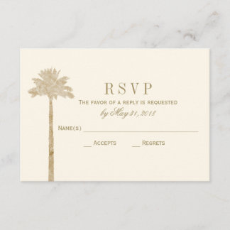 Carte élégante Palm RSVP