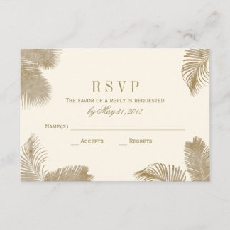 Carte élégante Palm RSVP