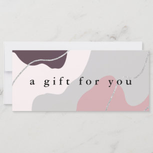 Carte Élégante parties scintillant en argent abstrait