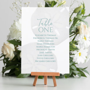 Carte Elégante plage de sable turquoise Mariage