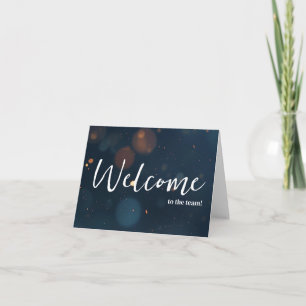 Carte Élégante simple personnalisée Bienvenue dans l'équ