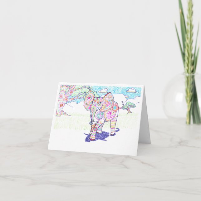 Carte Eléphant (Devant)