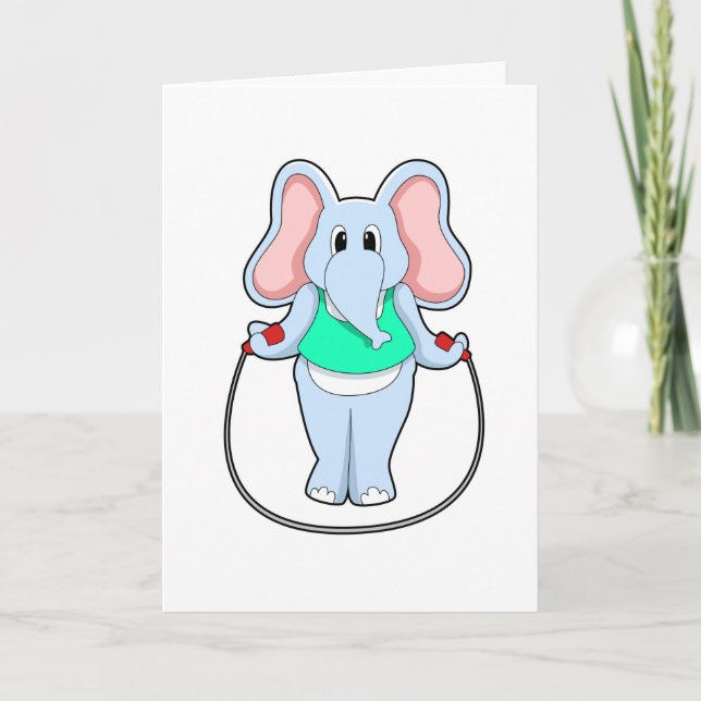 Carte Éléphant au fitness avec corde à sauter.PNG (Devant)