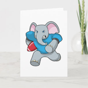 Carte Elephant au football avec équipement