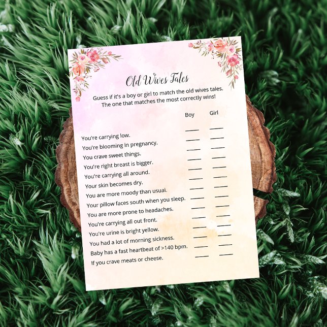 Carte Elephant Baby shower Old Wives (Créateur téléchargé)