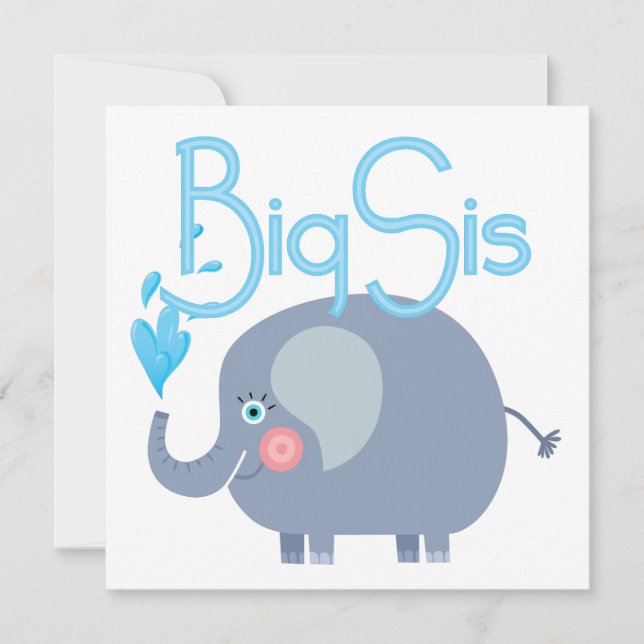 Carte Elephant Big Sis (Devant)
