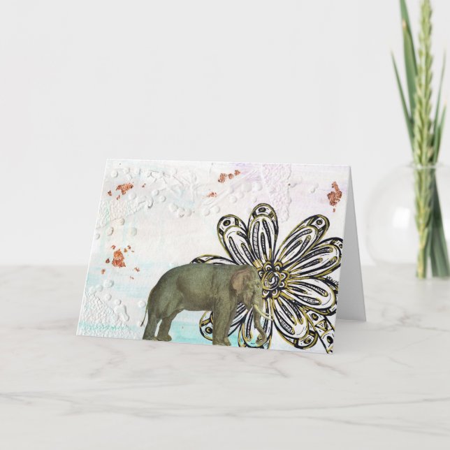 Carte Eléphant Ego (Devant)