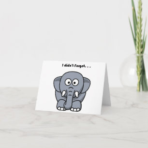Carte Elephant n’a pas oublié le dessin humoristique amu