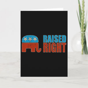 Carte Élevé à droite Trump 2025 Républicain Conservateur