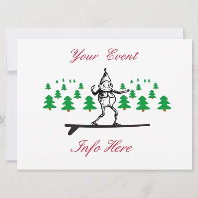 Carte Elfe sur la planche de surf Thunder_Cove (Devant)