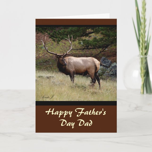 Carte Elk dans le désert (Devant)