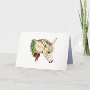 Carte Ella l'âne de Noël