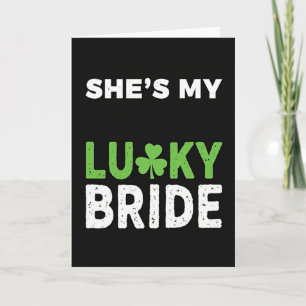 Carte Elle est ma mariée chanceuse