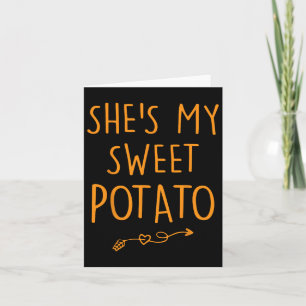 Carte Elle est ma patate douce Je Yam Set Couples Thanks