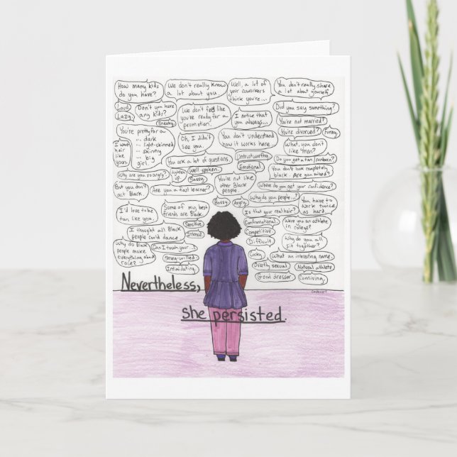 Carte Elle Persistait (Noir) (Devant)