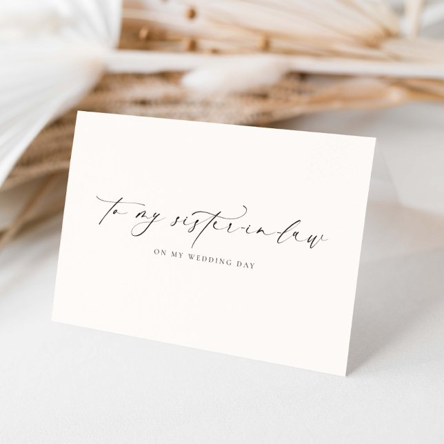 Carte Ellesmere À Ma Belle-Soeur Le Jour Du Mariage (Créateur téléchargé)