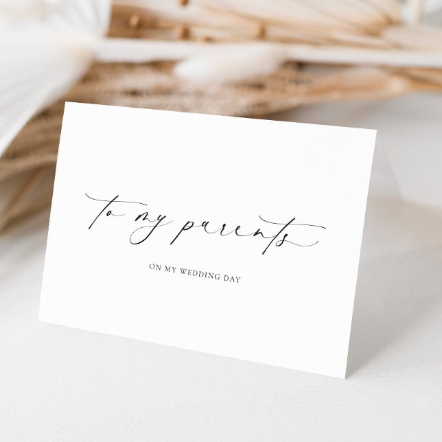 Carte Ellesmere À Mes Parents Jour De Mariage (To My Parents Wedding Day Card Ellesmere )