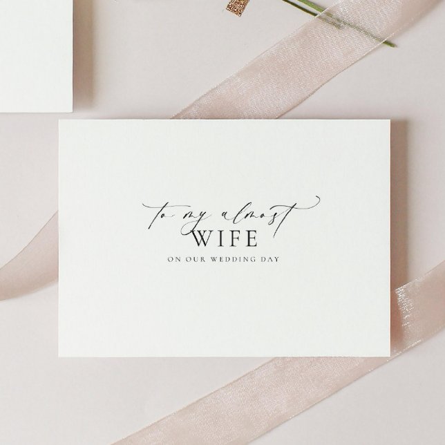 Carte Ellesmere À Mon Jour De Mariage Presque Femme (Créateur téléchargé)