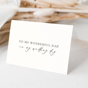 Carte Ellesmere À Mon Merveilleux Jour De Mariage Papa