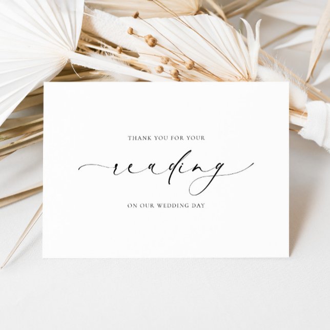Carte Ellesmere Merci Pour Votre Mariage De Lecture (Créateur téléchargé)