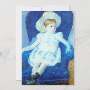 Carte Elsie dans une chaise bleue   Mary Cassatt