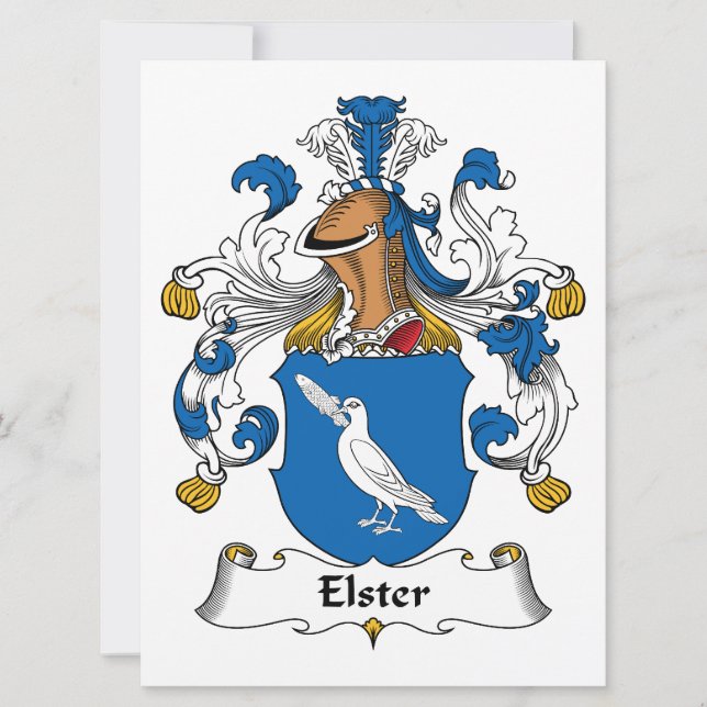 Carte Elster Family Crest (Devant)