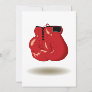 Carte Emblème Boxe cool