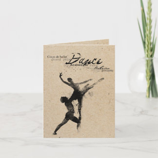 carte emboutie dansée