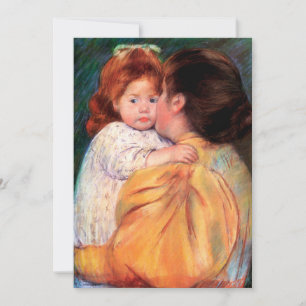 Carte Embrasse maternelle   Mary Cassatt Card