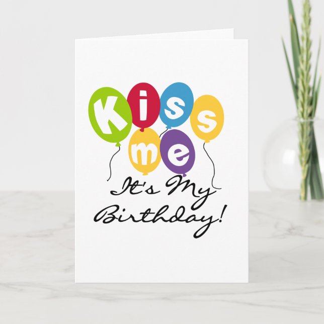 Carte Embrasse-moi Anniversaire (Devant)