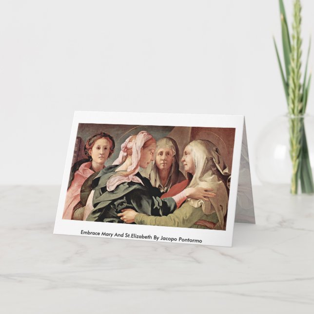 Carte Embrassez Marie Et Sainte Élisabeth Par Jacopo Pon (Devant)