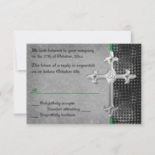 Carte Emerald Medieval Celtic Cross RSVP