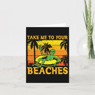 Carte Emmenez-Moi Sur Vos Plages Design Pour Un Qui Croi