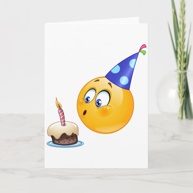 Carte emoji d'anniversaire (Devant)