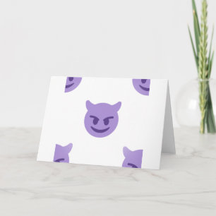 Carte emoji diable