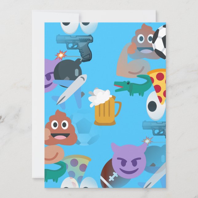Carte emoji garçon (Devant)