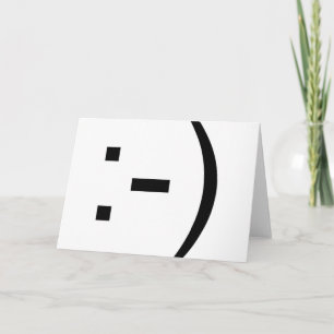 Carte Émoticône heureuse de visage !