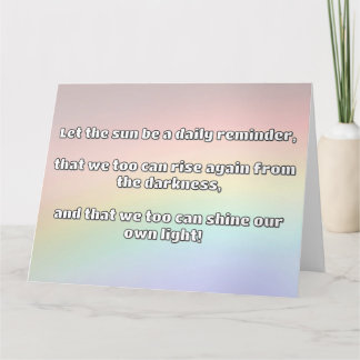 Carte Empath Shine Positive Encouragement Citation