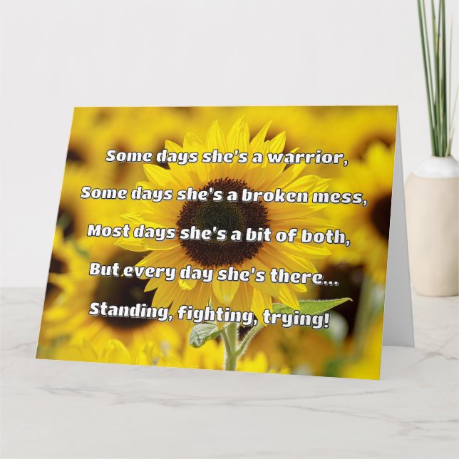 Carte Empath Strength Positive Citation Encouragement (Devant)