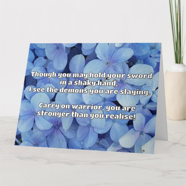Carte Empath Warrior Citation positive Encouragement (Devant)