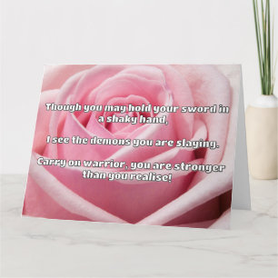 Carte Empath Warrior Citation positive Encouragement