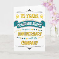 Employé 15e anniversaire Félicitations Word Art