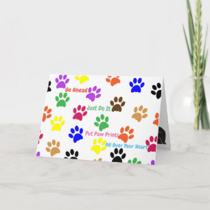 Carte Empreinte de chat