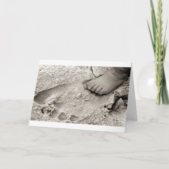 Carte empreinte de papa (Devant)