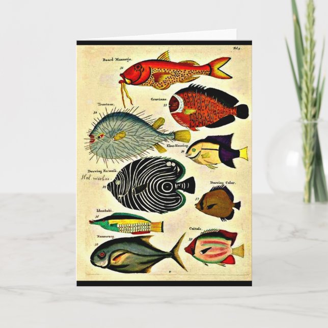 Carte empreinte de poisson (Devant)