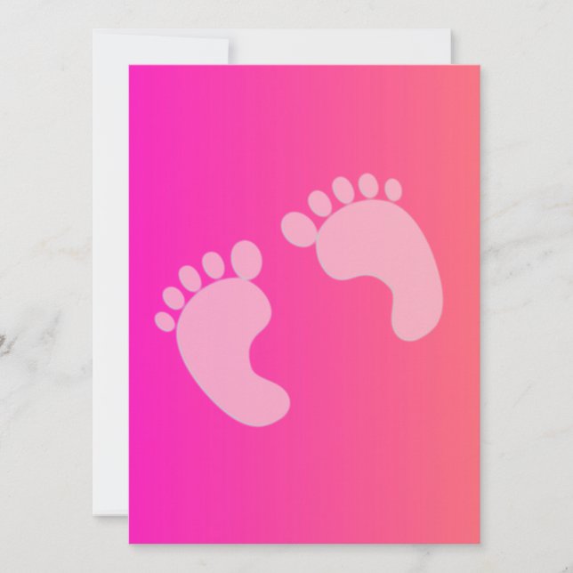 Carte Empreintes bébé (Devant)