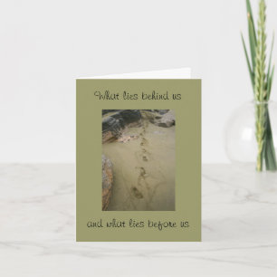 Carte Empreintes de plage de graduation dans le sable