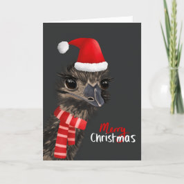 Carte Emu de Noël australienne