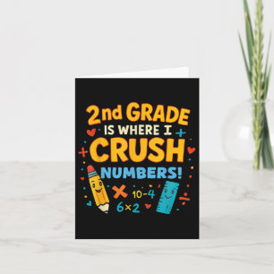 Carte En 2E Année, J'Écrase Les Numéros Math Retour À Sc