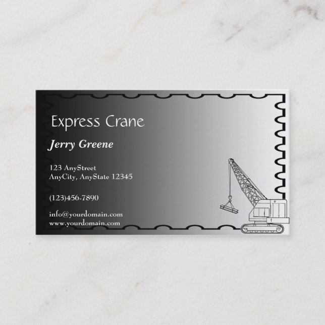 Carte en acier moderne d'entreprise de (Devant)